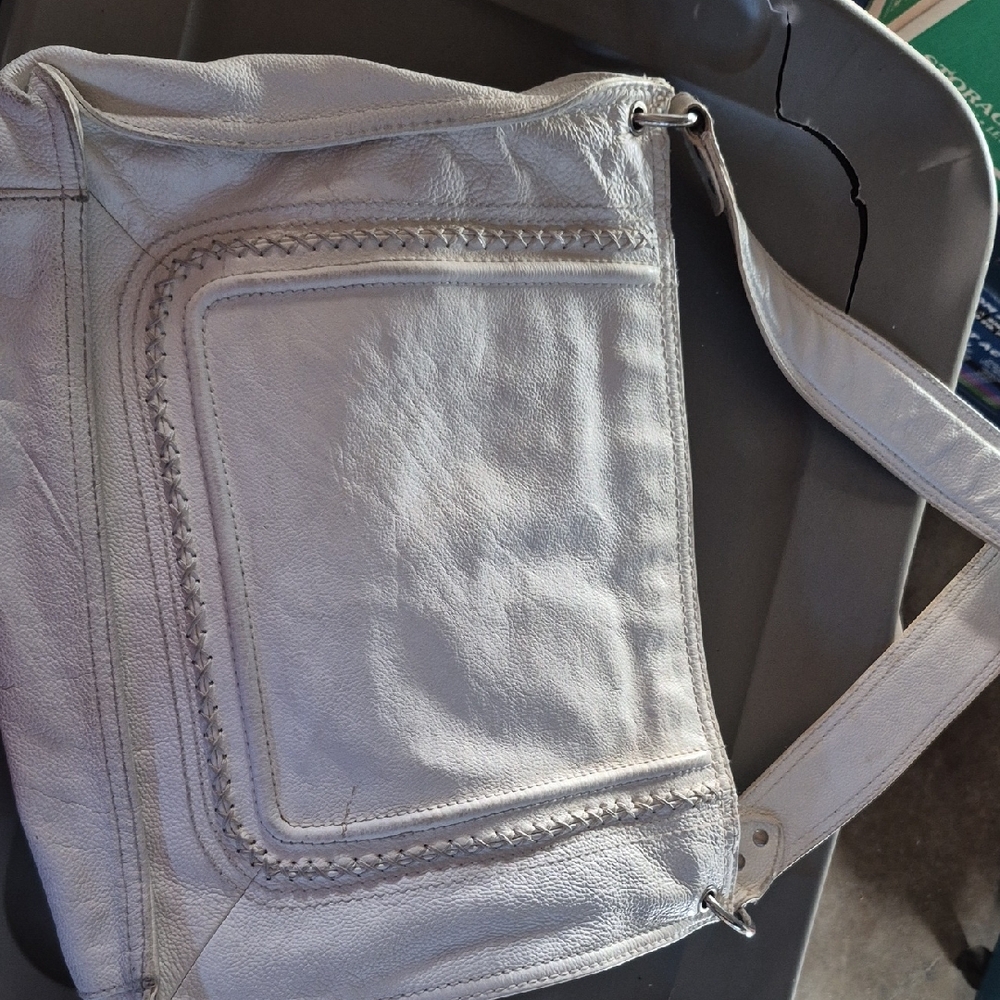 Valentino White Leather Shoulder Bag